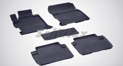 Износостойкие коврики в салон с высоким бортом SeiNtex Premium 4 шт. (резина) Honda Accord 9 седан CR дорестайлинг (2013-2016)