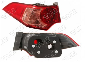 6 299 р. Левый фонарь задний (внешний) TYC  Honda Accord  8 седан CU (2011-2013). Увеличить фотографию 1