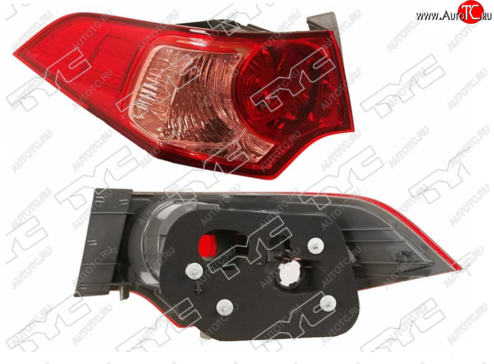 6 299 р. Левый фонарь задний (внешний) TYC  Honda Accord  8 седан CU (2011-2013)