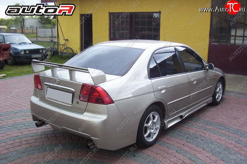 22 899 р. Задний бампер Jaguar Honda Civic 7 ES дорестайлинг, седан (2000-2003)