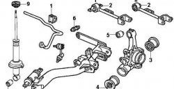 1 169 р. Полиуретановый сайлентблок верхнего поперечного рычага задней подвески Точка Опоры  Honda Civic  7 (2000-2003). Увеличить фотографию 2