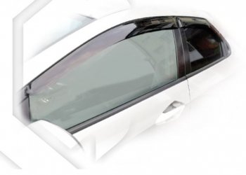 2 079 р. Дефлектора окон CA-Plastiс  Honda Civic  8 (2005-2011) (Classic полупрозрачный). Увеличить фотографию 1