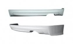 7 299 р. Накладка на задний бампер Mugen-Style  Honda Civic  8 (2005-2011) (Неокрашенная). Увеличить фотографию 2