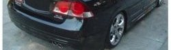 7 299 р. Накладка на задний бампер Mugen-Style  Honda Civic  8 (2005-2011) (Неокрашенная). Увеличить фотографию 3