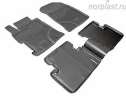 2 199 р. Комплект салонных ковриков 4-дв. Norplast  Honda Civic  9 (2011-2016). Увеличить фотографию 1