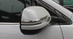 1 799 р. Накладки на зеркала СТ Honda CR-V RM1,RM3,RM4 дорестайлинг (2012-2015) (Неокрашенные). Увеличить фотографию 2