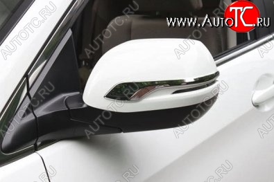 1 799 р. Накладки на зеркала СТ Honda CR-V RM1,RM3,RM4 дорестайлинг (2012-2015) (Неокрашенные)