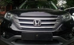 1 469 р. Сетка на бампер (2.0) Russtal (черная)  Honda CR-V  RM1,RM3,RM4 (2012-2015). Увеличить фотографию 3