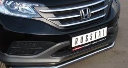 12 499 р. Одинарная защита переднего бампера диаметром 63 мм Russtal Honda CR-V RM1,RM3,RM4 дорестайлинг (2012-2015). Увеличить фотографию 2