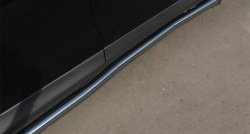 14 849 р. Защита порогов из круглой трубы диаметром 63 мм Russtal  Honda CR-V  RM1,RM3,RM4 (2012-2015) (Защита порогов с со скосами на торцах (вариант 1)). Увеличить фотографию 6