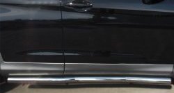 14 849 р. Защита порогов из круглой трубы диаметром 63 мм Russtal  Honda CR-V  RM1,RM3,RM4 (2012-2015) (Защита порогов с со скосами на торцах (вариант 1)). Увеличить фотографию 9