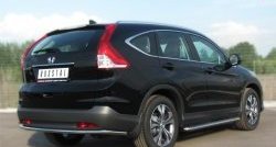 10 949 р. Одинарная защита заднего бампера из трубы диаметром 42 мм Russtal  Honda CR-V  RM1,RM3,RM4 (2012-2015). Увеличить фотографию 3