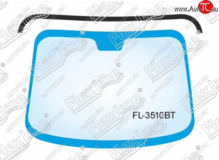 759 р. Молдинг лобового стекла FlexLine  Honda CR-V  RM1,RM3,RM4 (2012-2018)