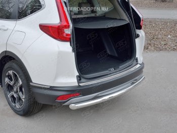 2 749 р. Накладка на задний бампер Russtal (лист) Honda CR-V RW,RT дорестайлинг (2016-2020). Увеличить фотографию 3