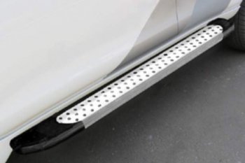 13 499 р. Порожки для ног Arbori Standart Silver Honda CR-V RW,RT дорестайлинг (2016-2020). Увеличить фотографию 1