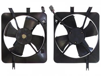 5 199 р. Вентилятор радиатора кондиционера в сборе SAT Honda CR-V RD1,RD2,RD3  дорестайлинг (1995-1998). Увеличить фотографию 1