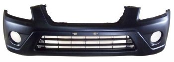 2 899 р. Передний бампер SAT Honda CR-V RD4,RD5,RD6,RD7,RD9  рестайлинг (2004-2006) (Неокрашенный). Увеличить фотографию 1