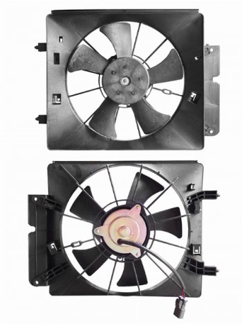Вентилятор радиатора кондиционера в сборе SAT Honda CR-V RD4,RD5,RD6,RD7,RD9  дорестайлинг (2001-2004)