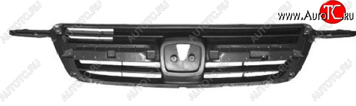 2 669 р. Решётка радиатора SAT  Honda CR-V  RD4,RD5,RD6,RD7,RD9  (2001-2004) (Неокрашенная)