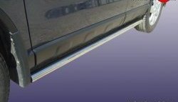 10 999 р. Защита порогов из круглой трубы диаметром 57 мм Slitkoff Honda CR-V RE1,RE2,RE3,RE4,RE5,RE7 рестайлинг (2009-2012) (Нержавейка, Полированная). Увеличить фотографию 1