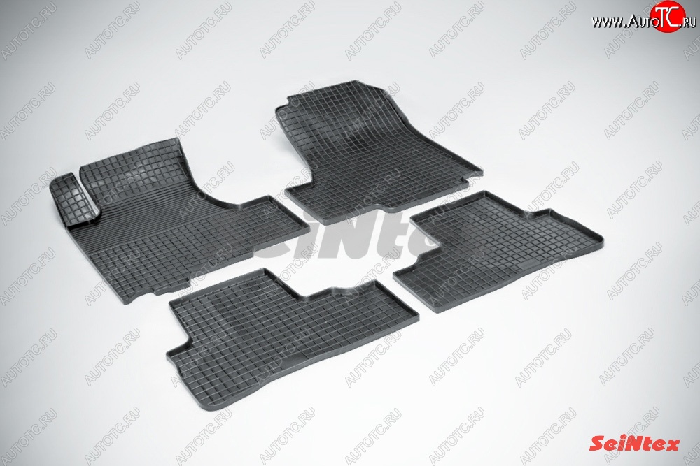 3 199 р. Износостойкие резиновые коврики в салон Сетка Seintex  Honda CR-V  RE1,RE2,RE3,RE4,RE5,RE7 (2009-2012)