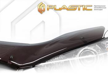 2 079 р. Дефлектор капота CA-Plastic  Honda Elysion  1 (2008-2013) (classic полупрозрачный, без надписи). Увеличить фотографию 1