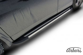 Порожки для ног Arbori Luxe Black Honda CR-V RM1,RM3,RM4 рестайлинг (2014-2018)