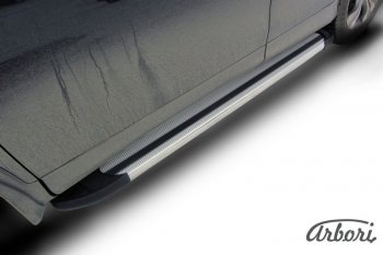 11 789 р. Порожки для ног Arbori Luxe Silver Honda CR-V RM1,RM3,RM4 дорестайлинг (2012-2015). Увеличить фотографию 2