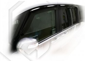 2 169 р. Дефлектора окон CA-Plastic  Honda StepWagon  5 RP1,RP2, RP3, RP4 (2015-2017) (Classic полупрозрачный). Увеличить фотографию 1