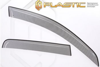 2 399 р. Дефлектора окон CA-Plastic  Honda StepWagon  5 RP1,RP2, RP3, RP4 (2015-2017) (Classic черная). Увеличить фотографию 1
