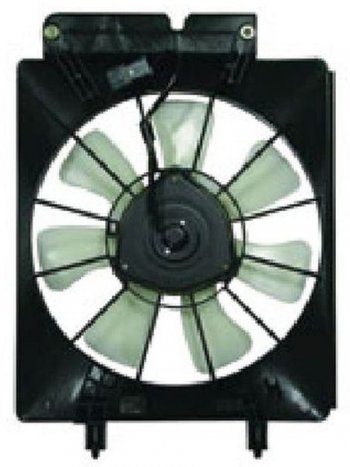 Вентилятор радиатора кондиционера в сборе SAT (2.0) Honda Stream 1 RN1,RN3  дорестайлинг (2000-2004)