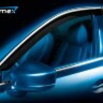 Дефлекторы окон с хромированым молдингом CHROMEX Hyundai Palisade LX2 (2018-2022)