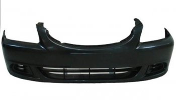 1 759 р. Передний бампер SAT  Hyundai Accent  седан ТагАЗ (2001-2012) (Неокрашенный). Увеличить фотографию 1
