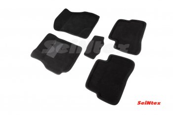 4 299 р. Комплект ворсовых 3D ковриков в салон Seintex  Hyundai Accent  седан ТагАЗ (2001-2012). Увеличить фотографию 1