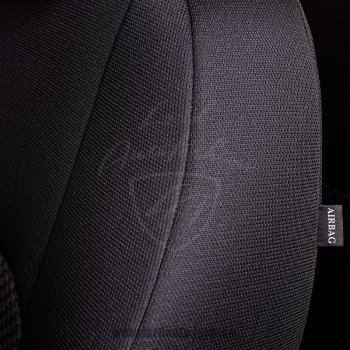 4 249 р. Чехлы для сидений Lord Autofashion Дублин (жаккард)  Hyundai Accent  седан ТагАЗ (2001-2012) (Черный, вставка Сеул серый). Увеличить фотографию 3