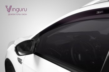 1 899 р. Дефлектора окон Vinguru (накладные) Hyundai Creta GS дорестайлинг (2015-2019). Увеличить фотографию 2