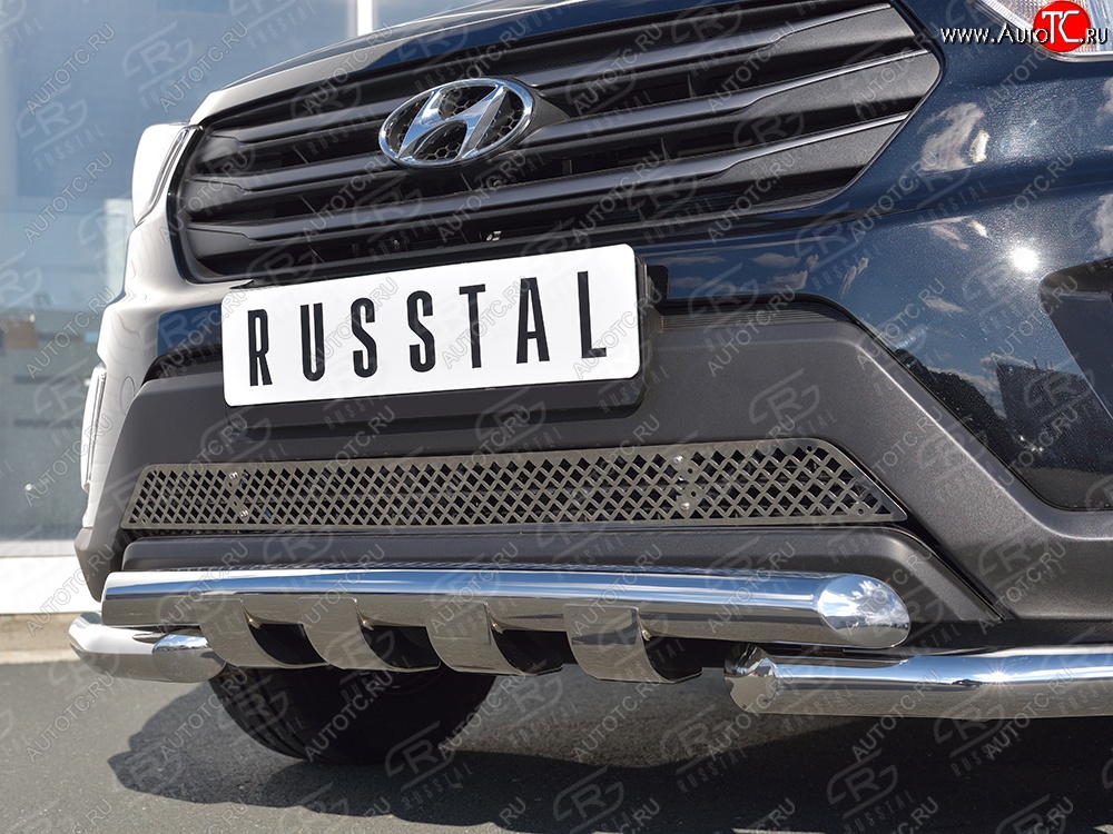 2 989 р. Решетка радиатора Russtal Hyundai Creta GS рестайлинг (2019-2021)
