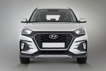17 299 р. Передний бампер Xmug Hyundai Creta GS рестайлинг (2019-2021) (Неокрашенный). Увеличить фотографию 2