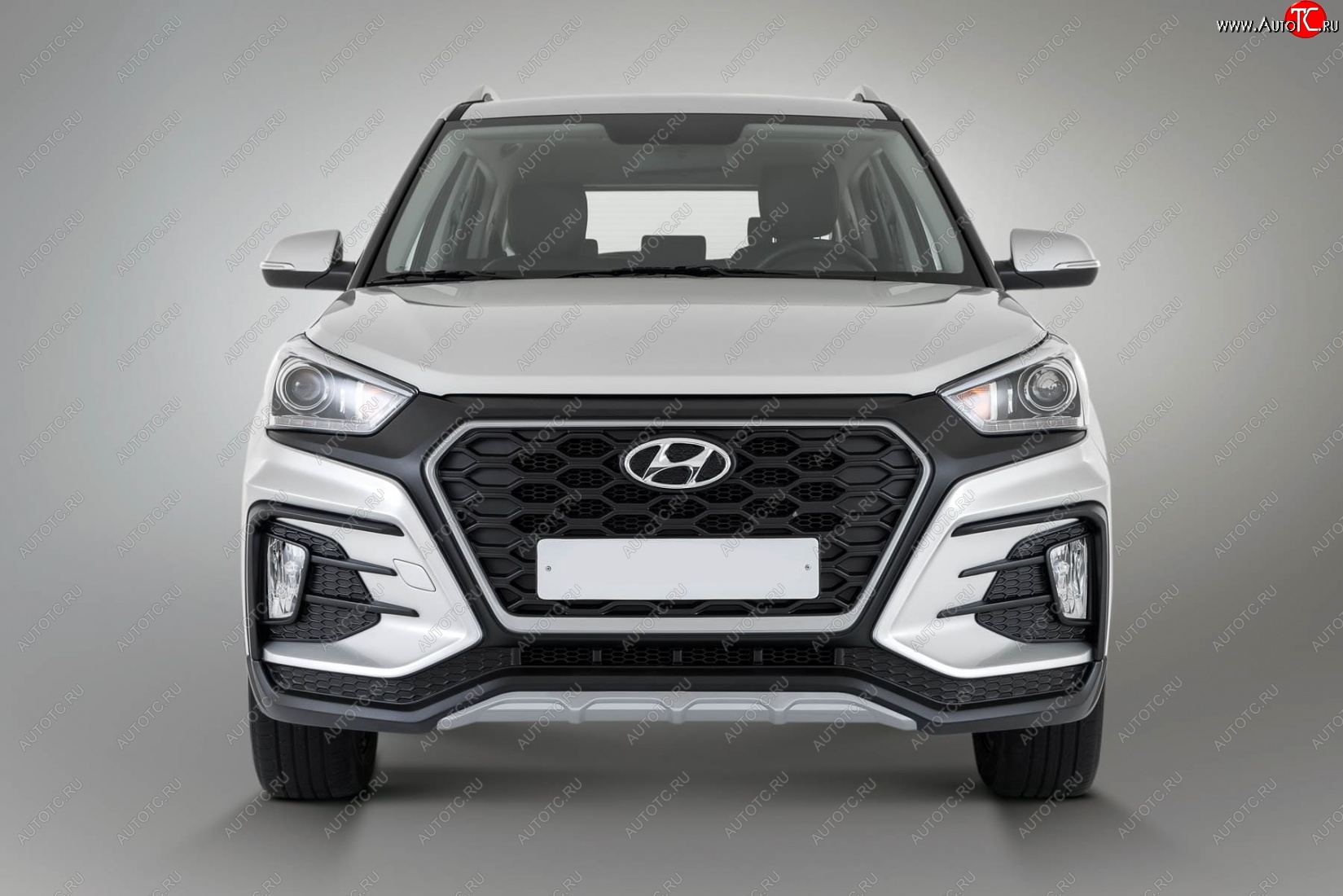 17299р Передний бампер Xmug Hyundai Creta GS Неокрашенный купить