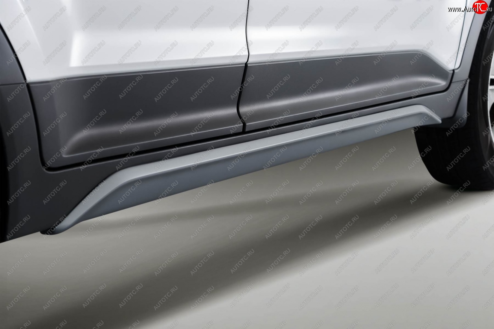 7 599 р. Пороги накладки штатного обвеса Xmug  Hyundai Creta  GS (2015-2021) (Неокрашенные)