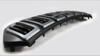 8 099 р. Решётка радиатора Next  Hyundai Creta  GS (2015-2021) (цвет: Чёрный матовый с серебристым выделением ноздрей). Увеличить фотографию 6
