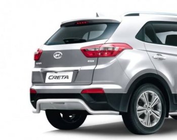 Защита заднего бампера Petroil Tuning Hyundai Creta GS дорестайлинг (2015-2019)