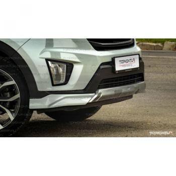 8 599 р. Накладка переднего бампера TopKontur Design Hyundai Creta GS дорестайлинг (2015-2019) (Неокрашенная). Увеличить фотографию 3