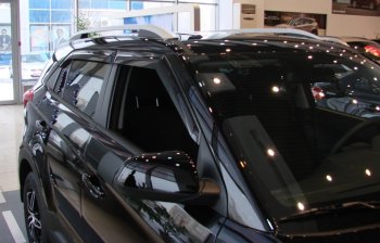 2 449 р. Дефлектора окон SIM Hyundai Creta GS дорестайлинг (2015-2019). Увеличить фотографию 3