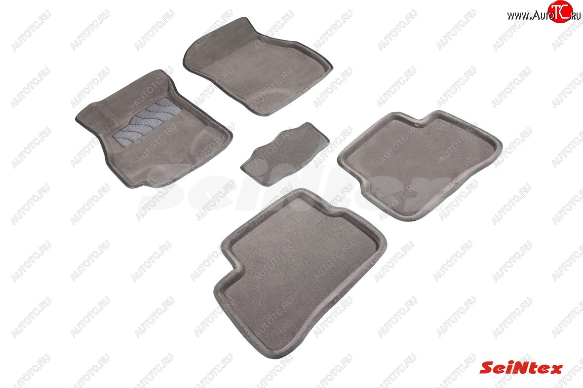 4 599 р. Комплект ворсовых ковриков в салон Seintex (3D)  Hyundai Creta  GS (2015-2021) (Черный)