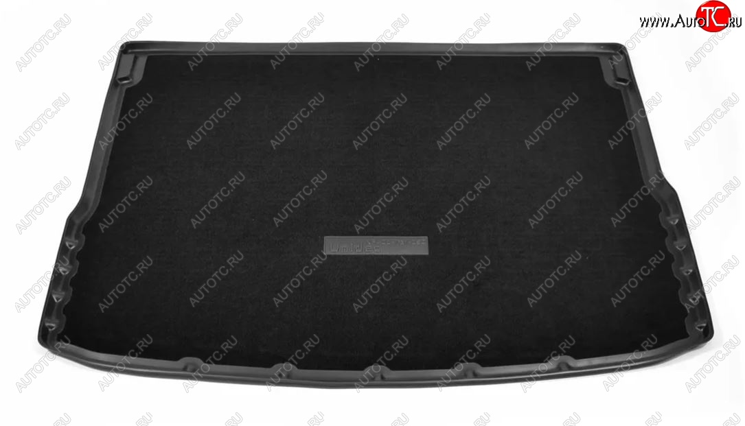 2 789 р. Комбинированый коврик с повышенной износостойкостью в багажник Unidec (полиуретан, текстиль)  Hyundai Creta  GS (2015-2021) (Черный)