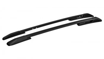 8 199 р. Комплект рейлингов АПС  Hyundai Creta  GS (2015-2021) (Черные, без поперечин). Увеличить фотографию 1
