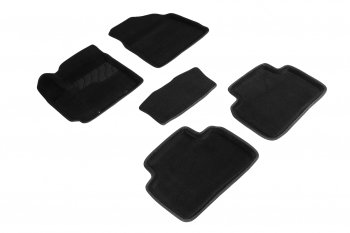 4 599 р. Коврики в салон SEINTEX 3D ВОРС (черные, комплект)  Hyundai Creta  SU (2021-2024). Увеличить фотографию 1