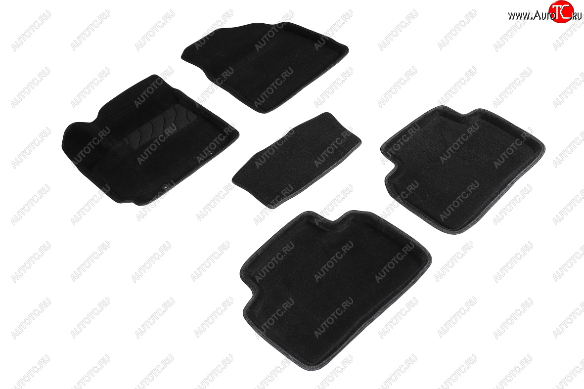 4 599 р. Коврики в салон SEINTEX 3D ВОРС (черные, комплект)  Hyundai Creta  SU (2021-2024)