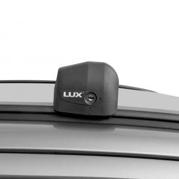 13 597 р. Багажник сборе на низкие рейлинги LUX BRIDGE  Hyundai Creta  SU (2021-2024) (дуги аэро-трэвэл, черный, 99/99 см). Увеличить фотографию 3